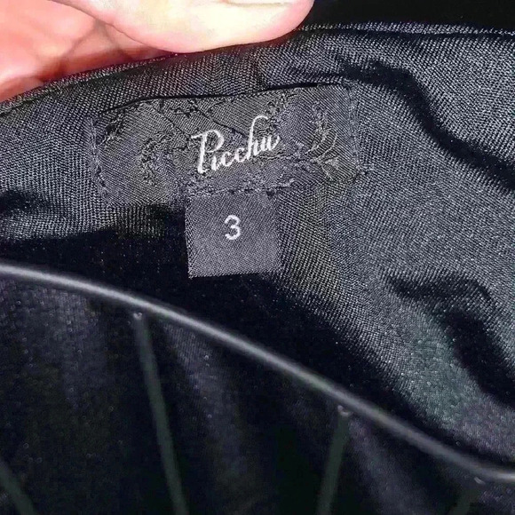 one shoulder black dress size 3 picchu - Picture 2 of 3